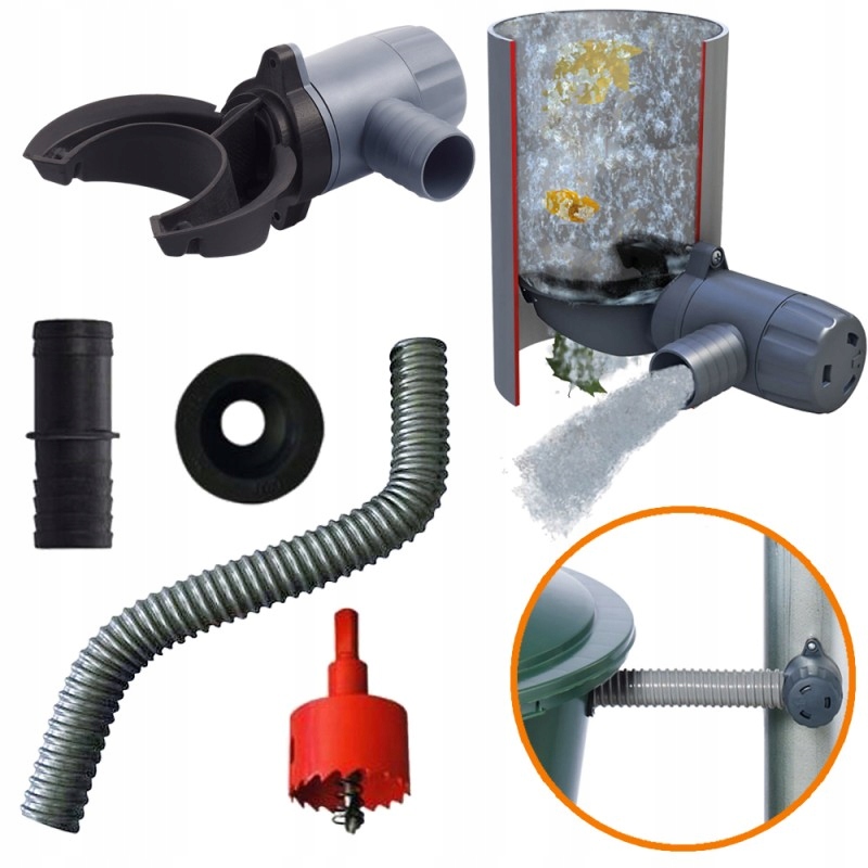 ŁAPACZ DESZCZÓWKI RAPIDO kątowy ZBIERACZ