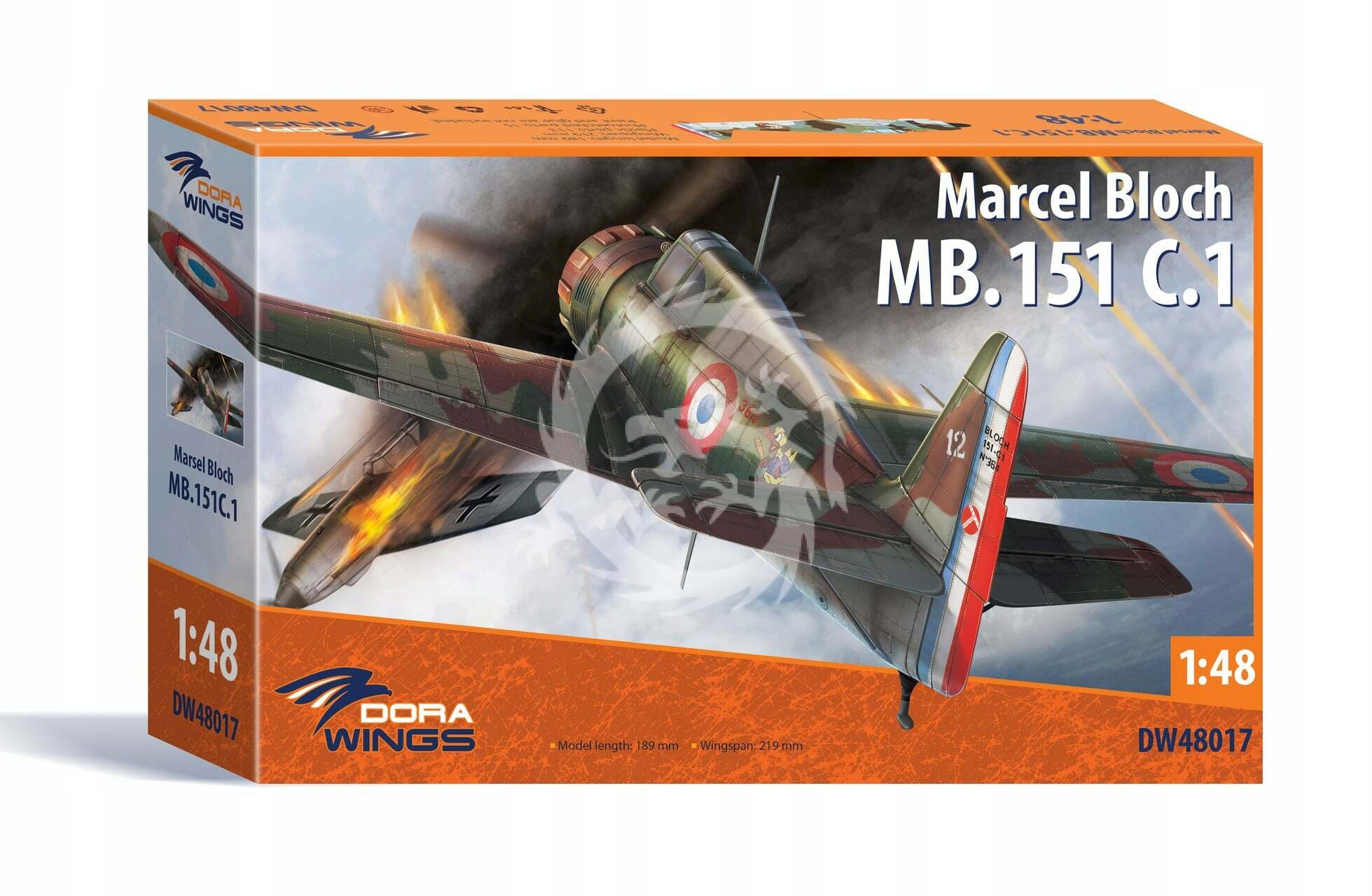 Bloch MB.151 C.1 Dora Wings 48017 měřítko 1/48