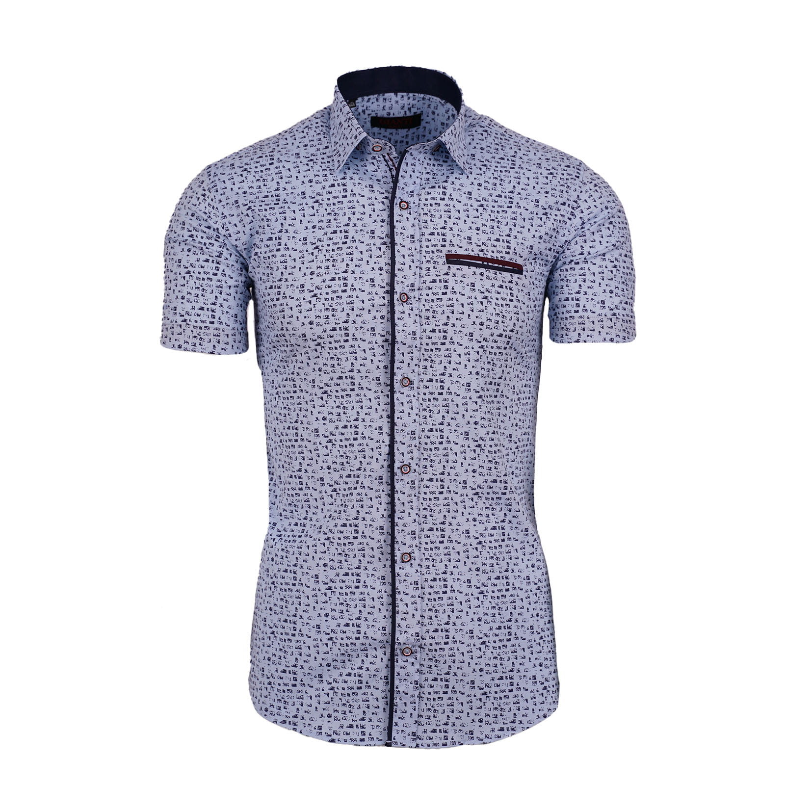 

Koszula Slim Fit krótki rękaw niebieska Deymon XL
