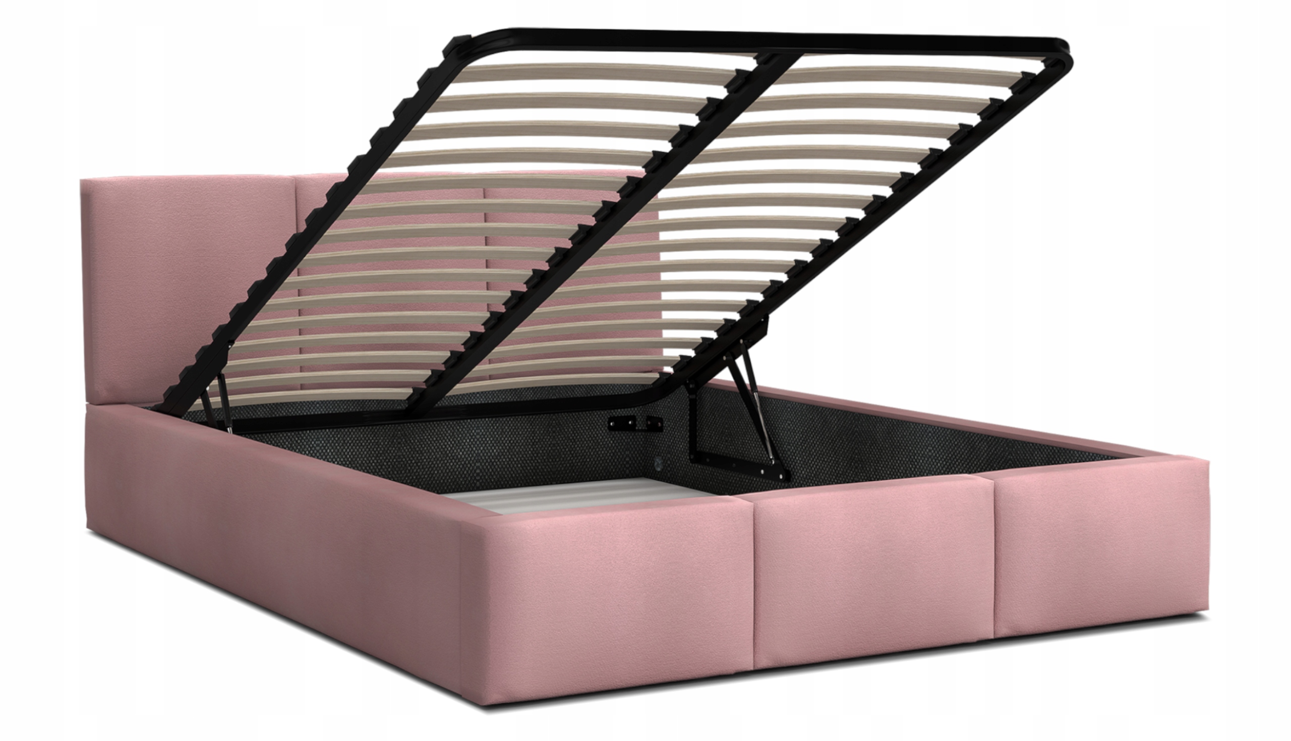 

Łóżko tapicerowane Fresja 160x200 kolor brudny róż