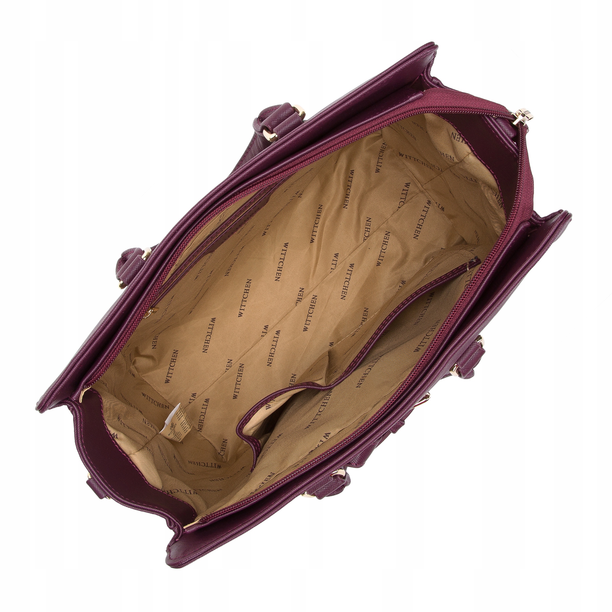 WITTCHEN torebka kuferek z ekoskóry śliwkowa Marka WITTCHEN