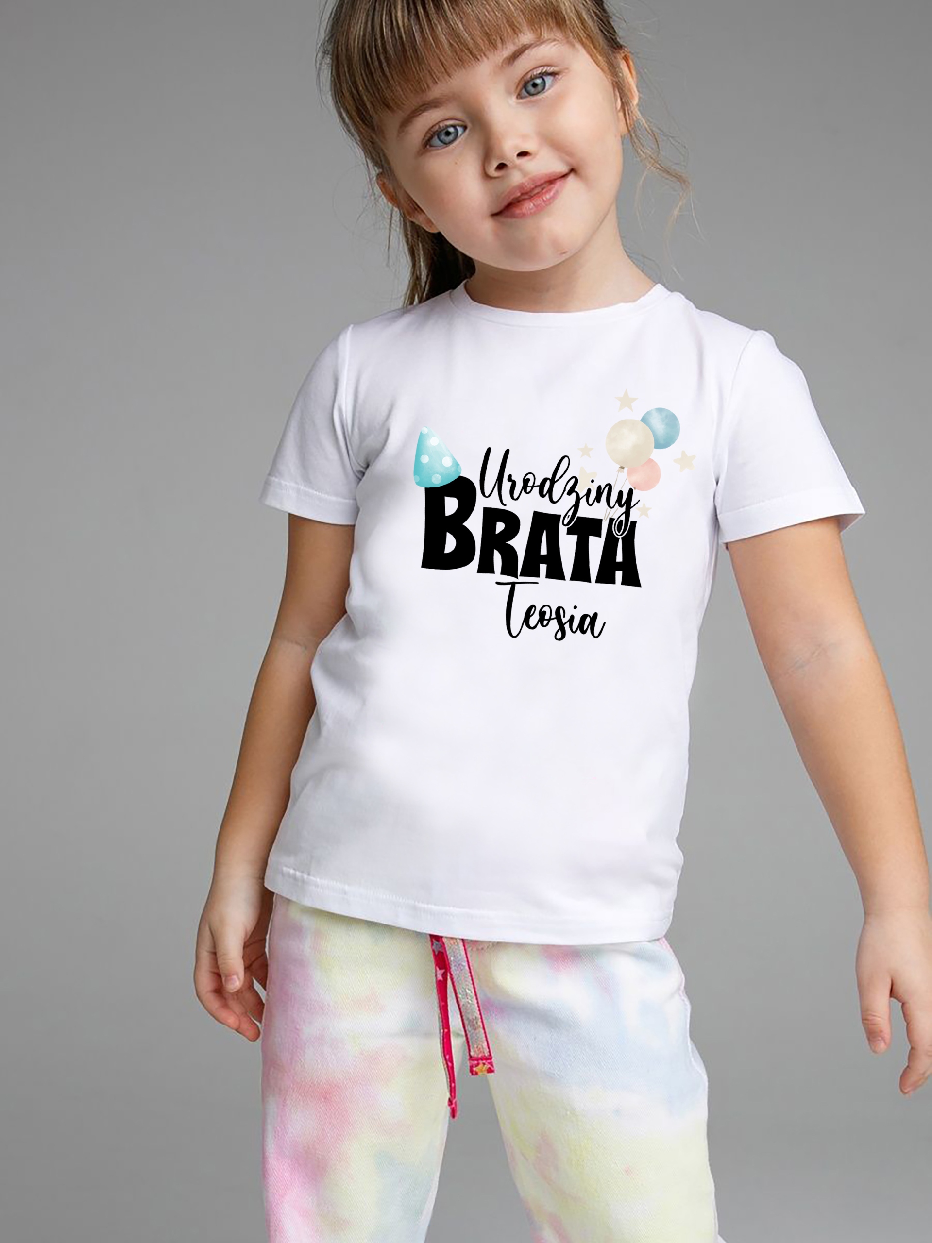 Koszulka T-SHITR URODZINY BRATA DOWOLNE IMIĘ r. 92/98 Liczba sztuk w ofercie 1 szt.