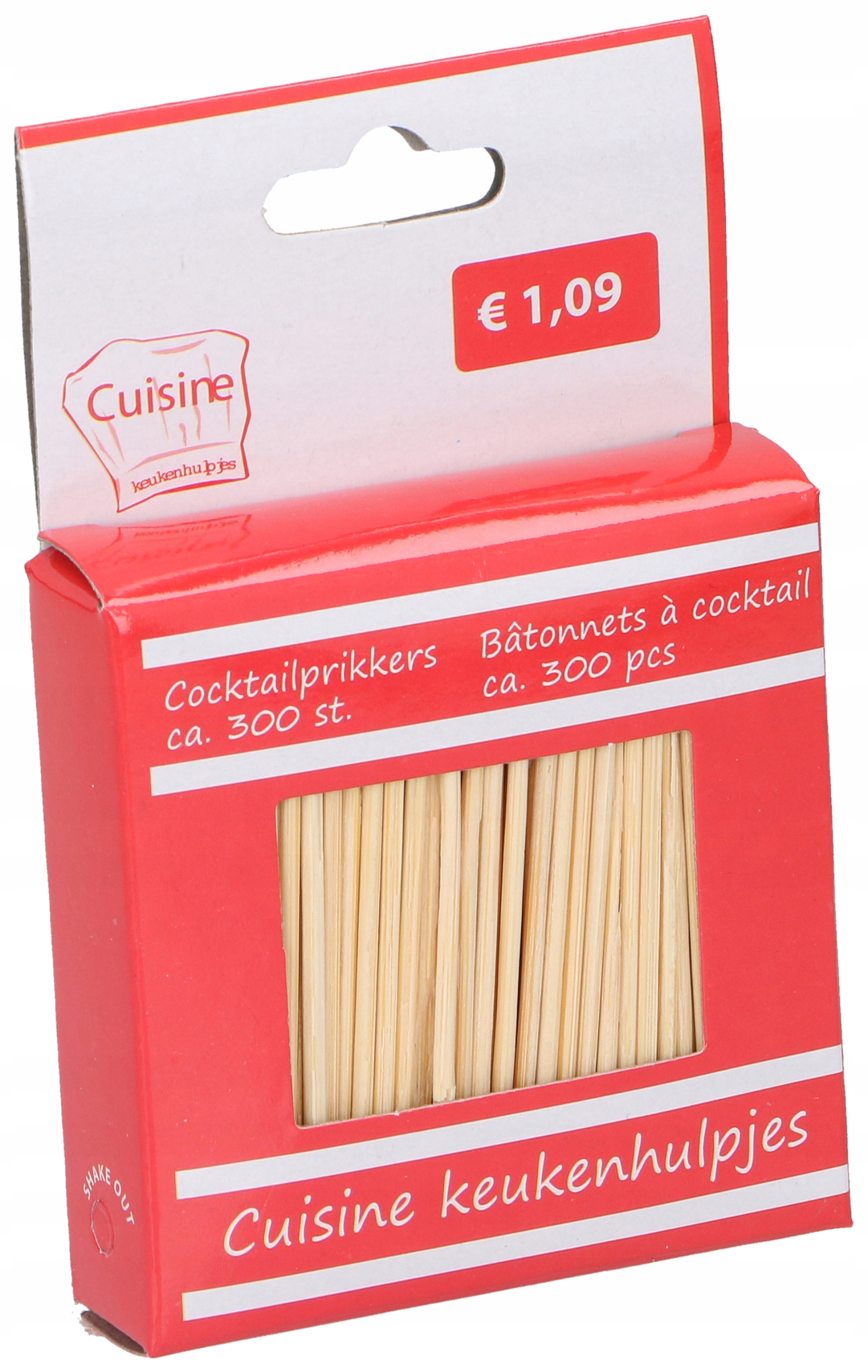 

Wykałaczki koktajlowe 300 sztuk, 6,5cm, Bambus