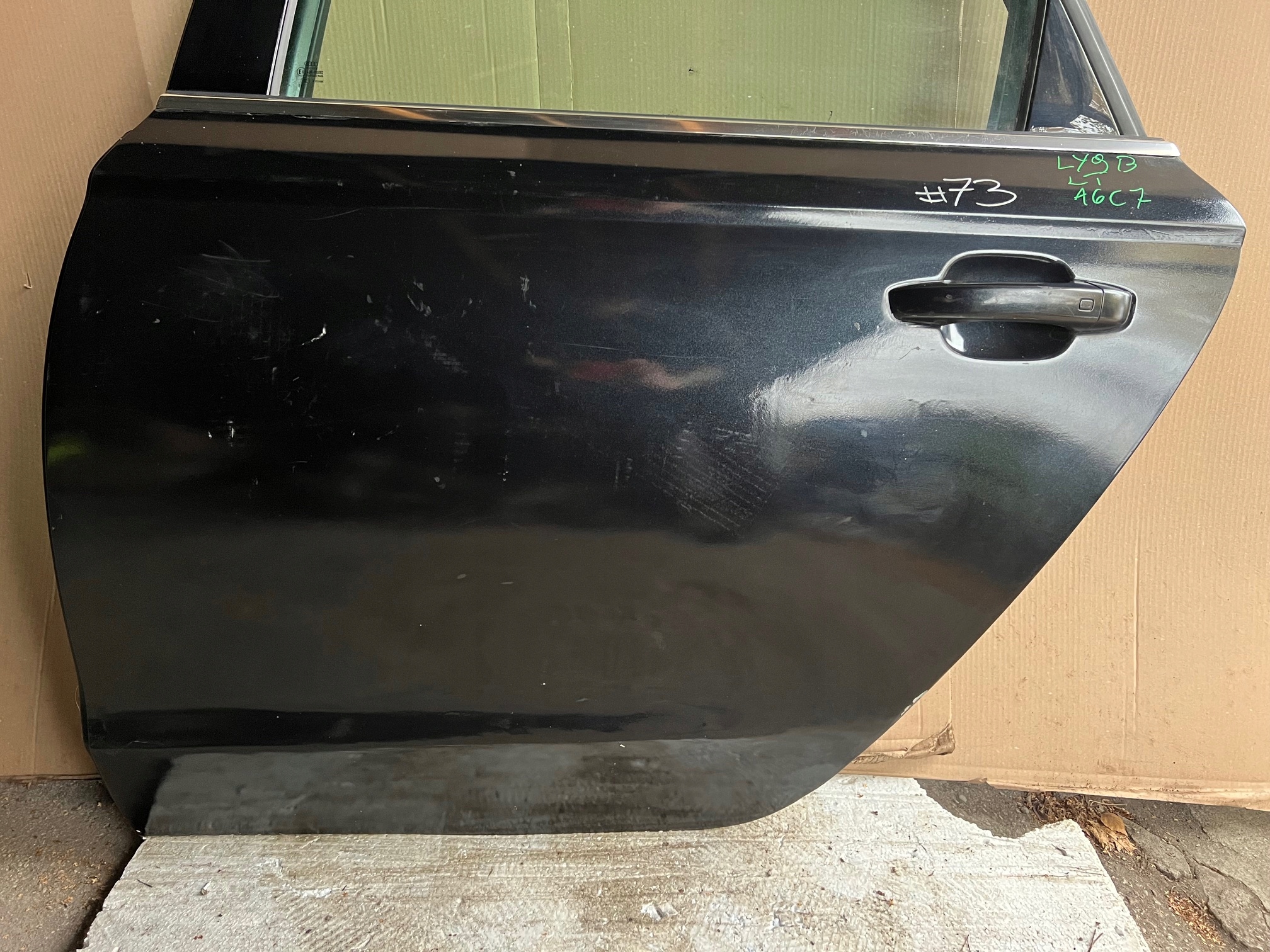 AUDI A6 C7 sedan door left rear part left rear. LY9B