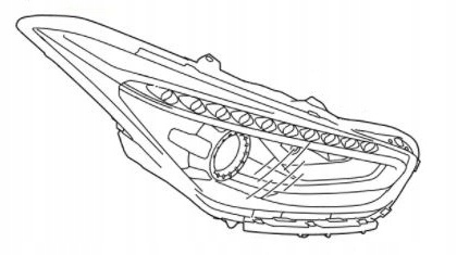 Hyundai i40 (2016-2019) Prawy reflektor
