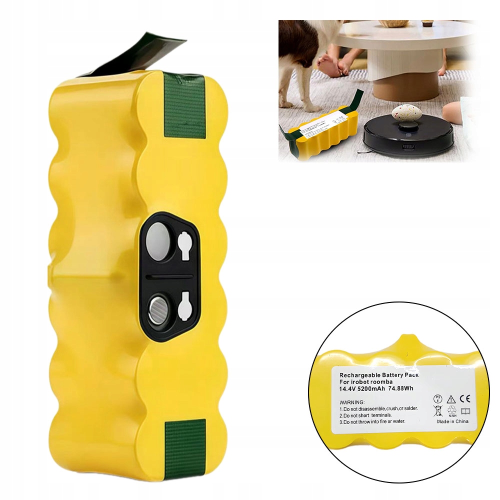 Akumulátor Baterie Pro Irobot Roomba Série 500-800 5.0 Ah Ni-mh