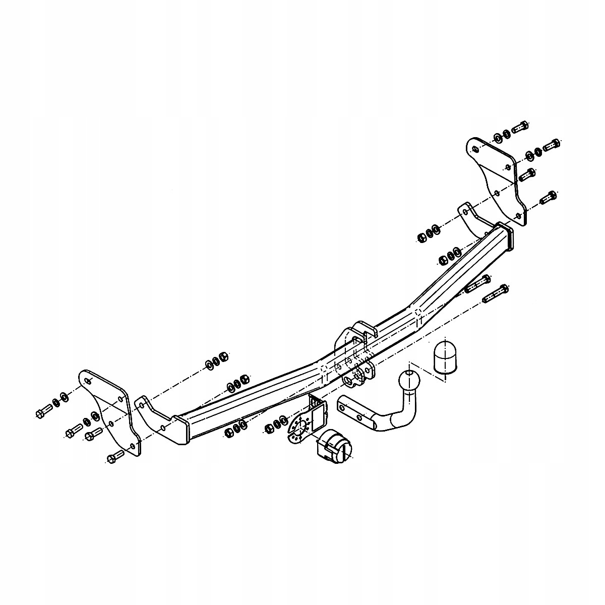 Hak holowniczy Hyundai i20 PB FL I 1 Hatchback 12-14 MODUŁ WIĄZKA 13 PIN Producent Steinhof