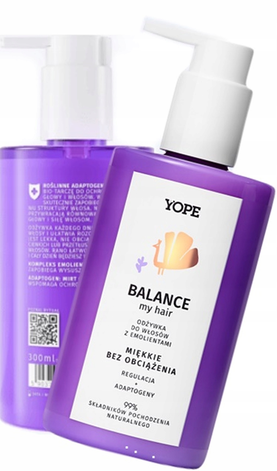 YOPE ODŻYWK BALANCE ZMIEKCZA WŁOSY z EMOLIENAMI