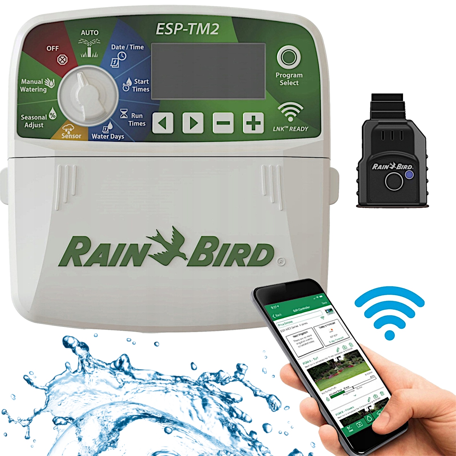 Vnitřní Regulátor Pro Zavlažování Rain Bird Wifi Esp TM2 6 Sekcí Modul