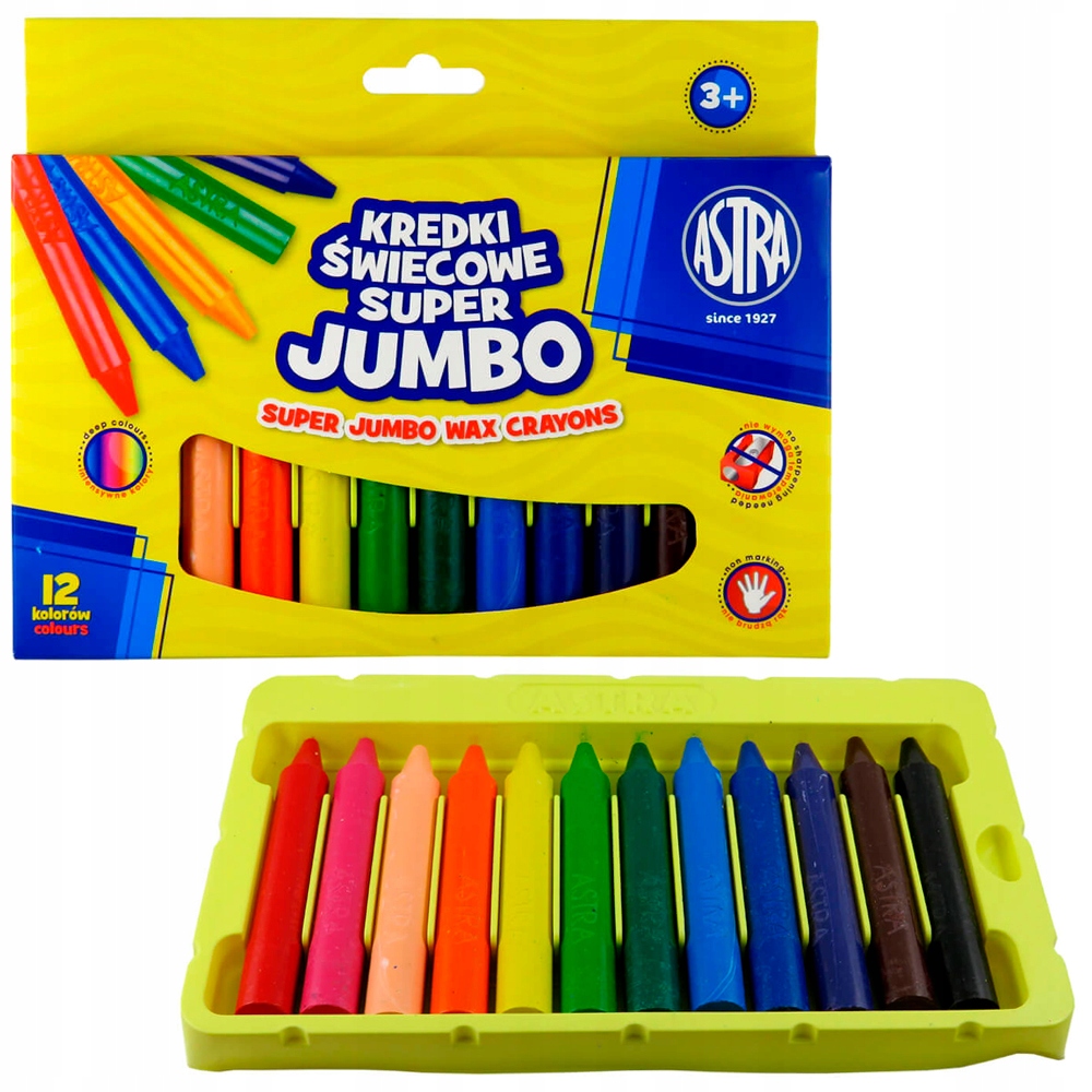 

Kredki świecowe Jumbo Astra