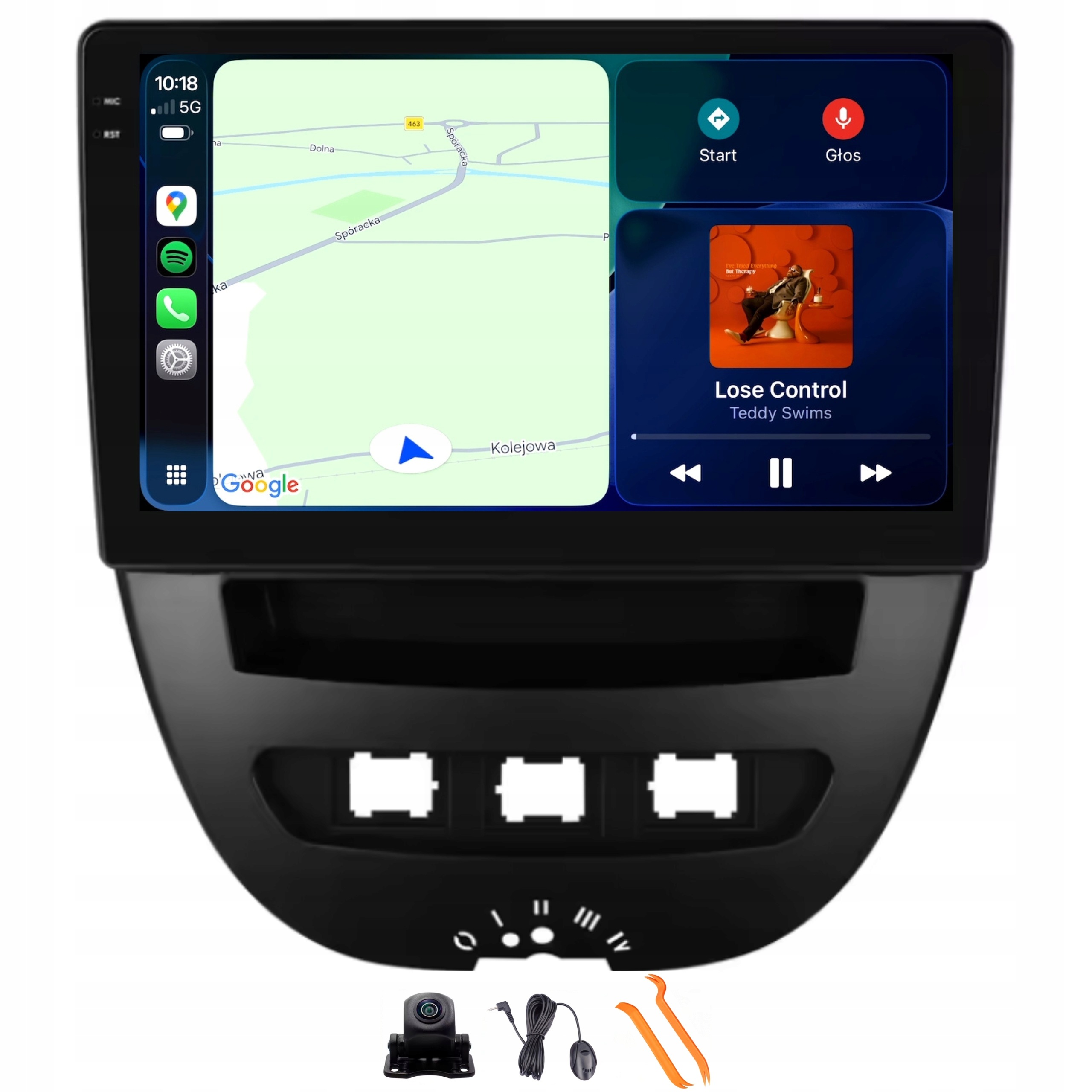 Rádio Android Nawgácia Qled Carplay Lte Gps Citroen C1 1 Peugeot 107 05-14