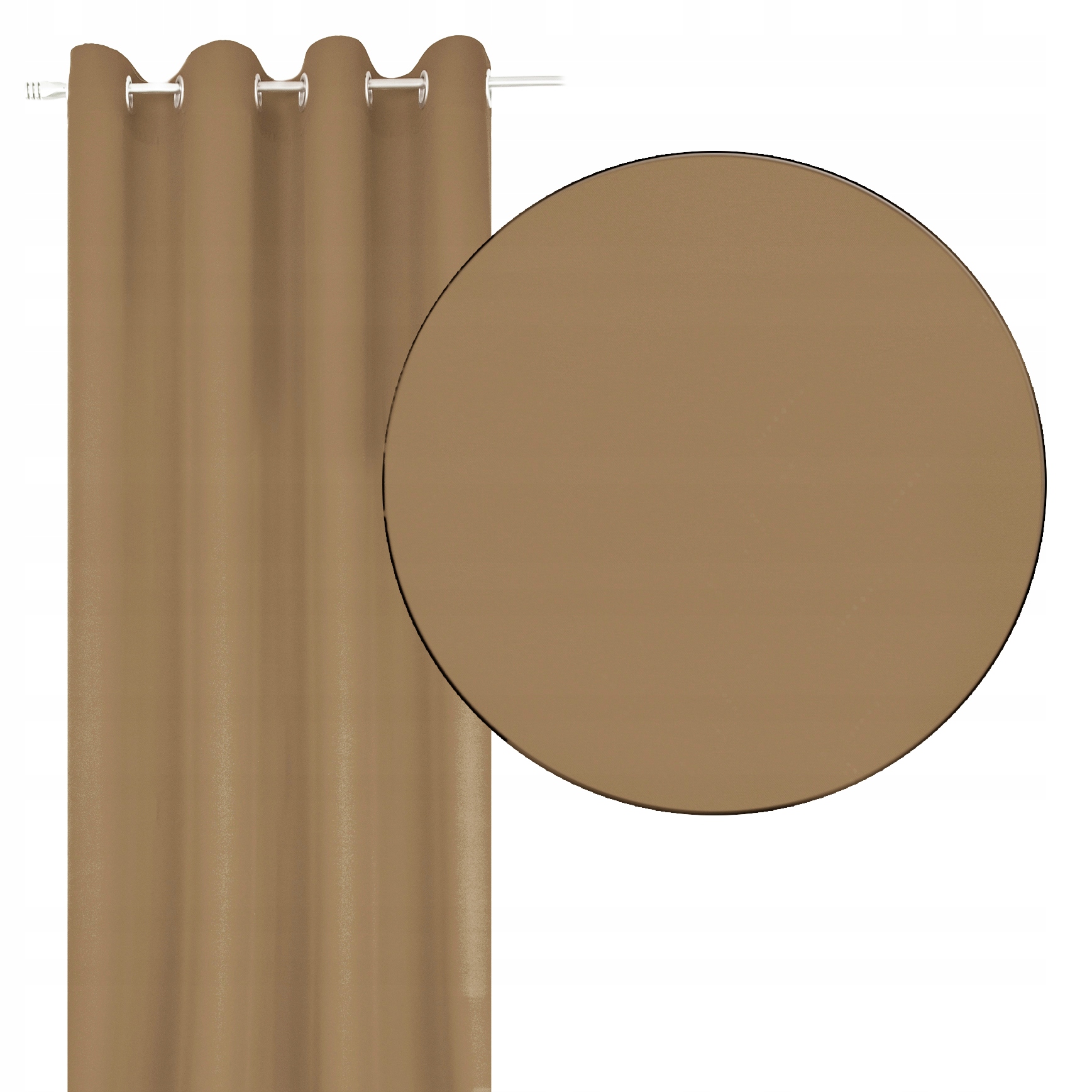 

Zasłona gotowa 140x250 Gładka beż