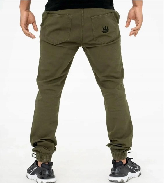 Spodnie Jigga Wear Joggery Chino Oliwkowe m.10 roz . 4XL