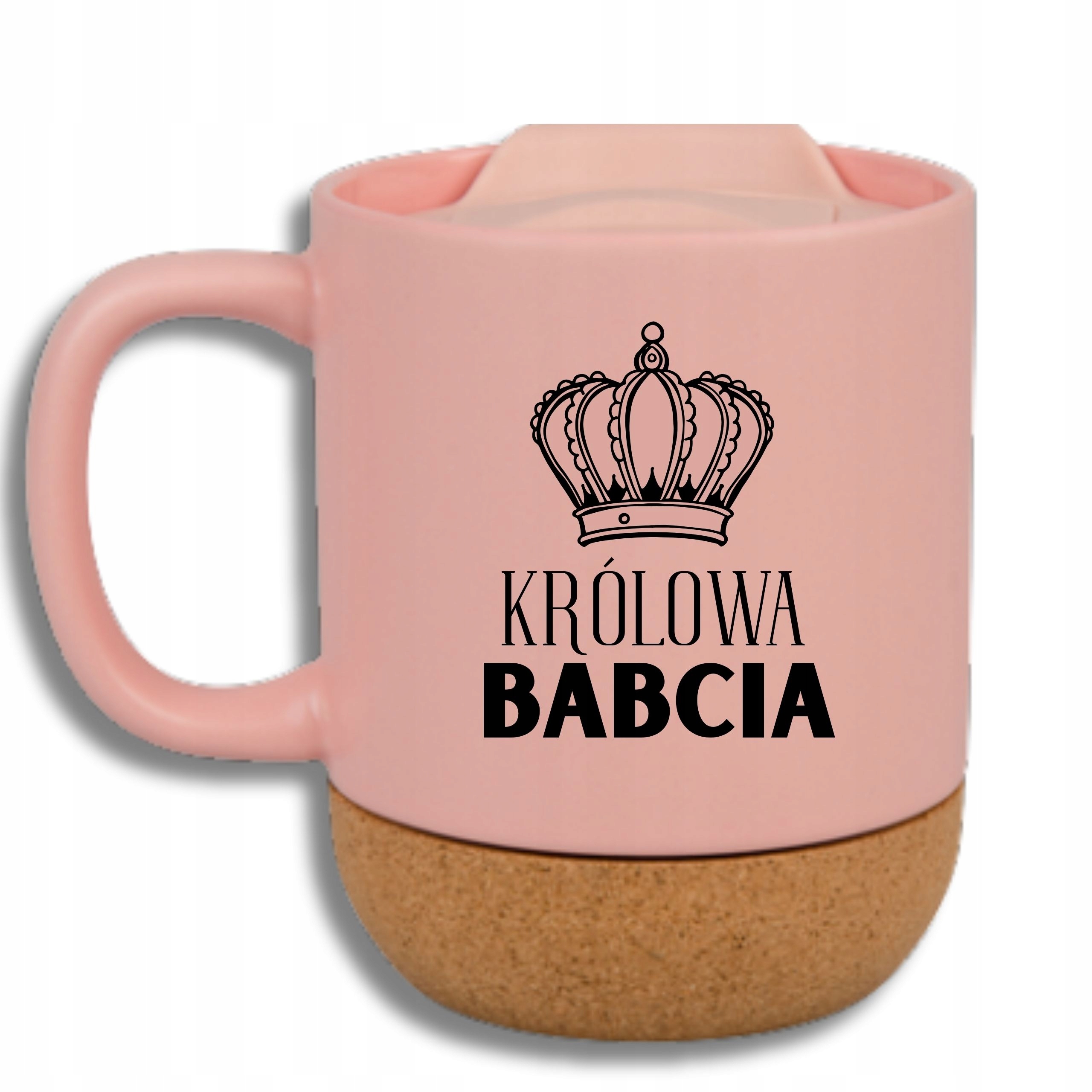 Růžový Hrnek Korek Vtipný Dárek Den Babiček Královna Babička