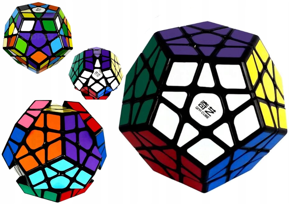 Nowa Kostka Megaminx Dwunastościan 3x3 Czarna