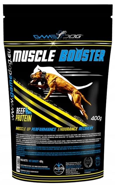 Game Dog Muscle Booster wspiera budowanie masy mięśniowej 400g