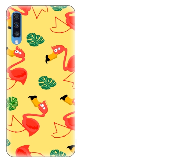 

Etui pokrowiec Samsung Galaxy A70 Flamingi smieszn