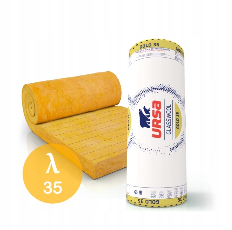 Wełna mineralna szklana Ursa GOLD 0,035 200 mm