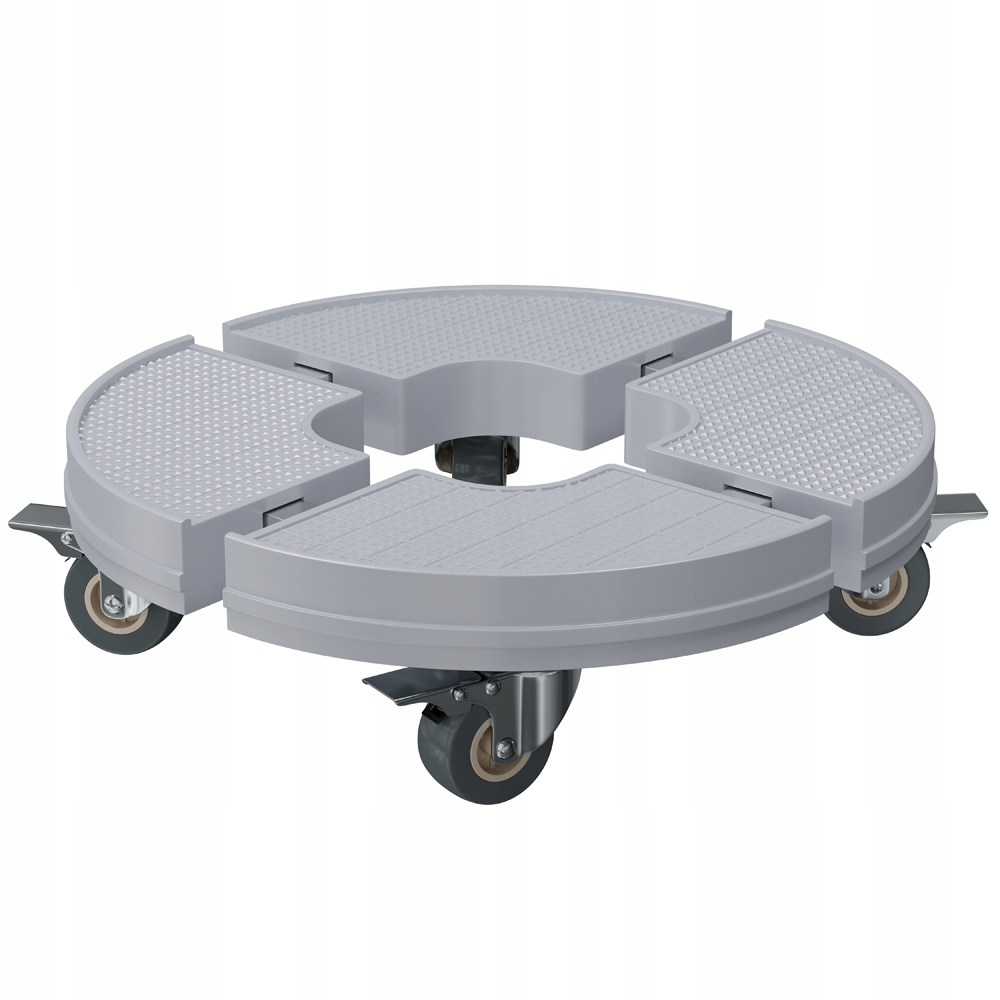 WÓZEK TRANSPORTOWY PLATFORMA NA KÓŁKACH SZARY