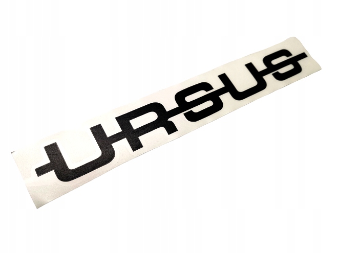 Naklejka retro traktor Ursus front, bok bez tła