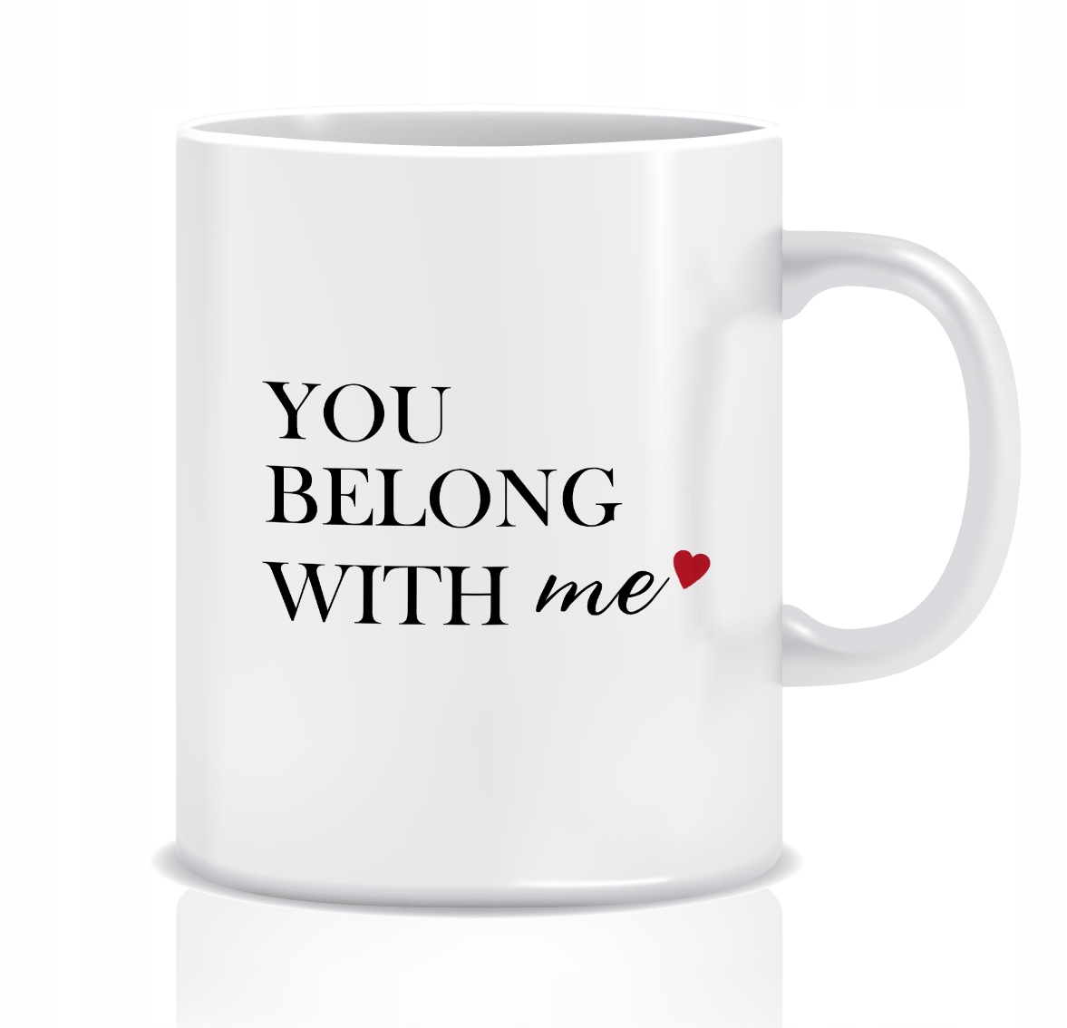 Kubek Prezent na Walentynki (you belong)