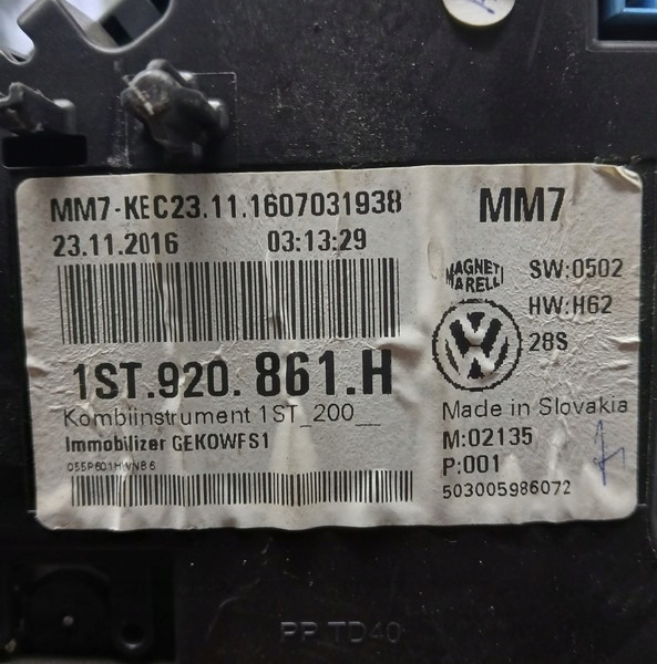 dials SKODA CITIGO 1ST920861H
