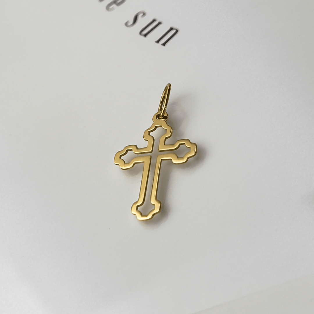 Zlatý přívěsek s pravoslavným křížkem – pr. 585
