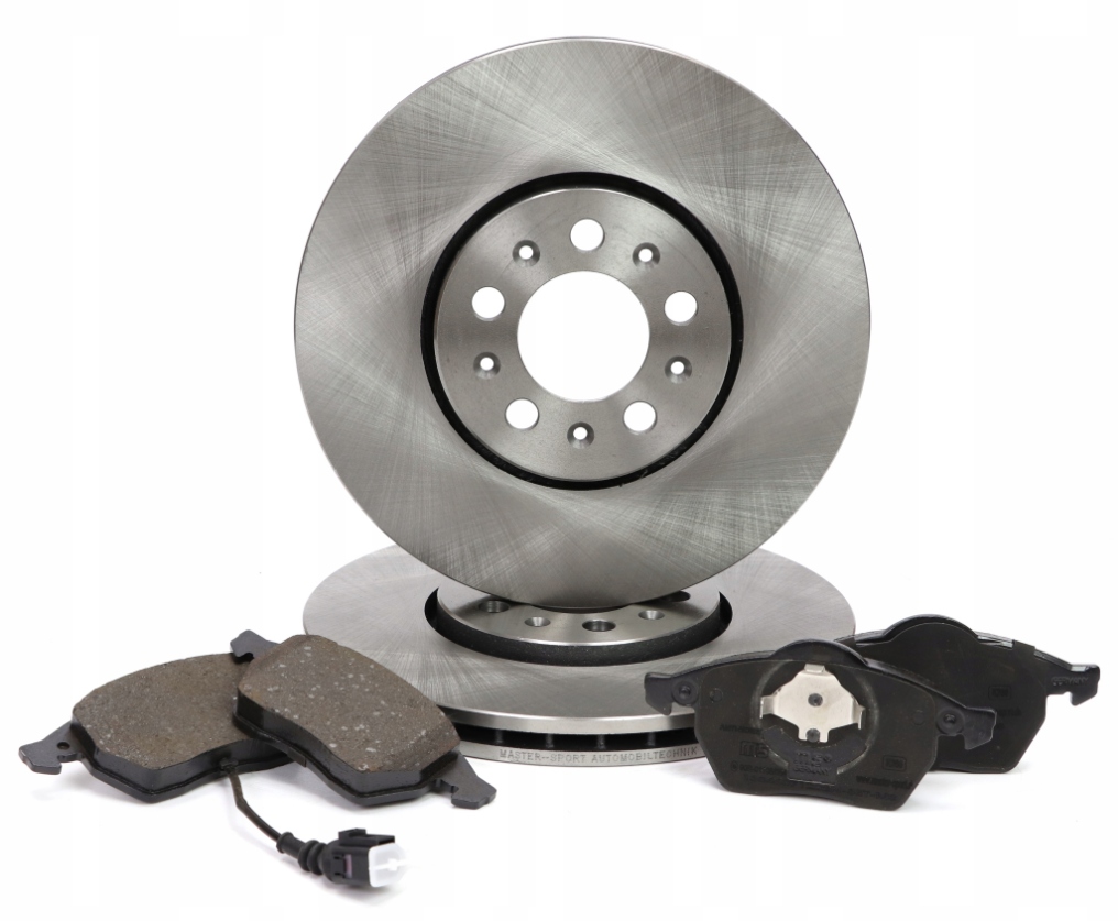 Kotouče přední destičky Audi Seat Skoda Vw brzdy Master Sport Germany