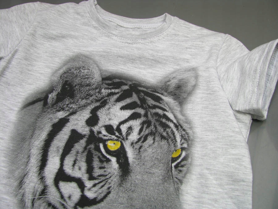 98 хлопок блузка KT тигр животные серый производитель код bsk4