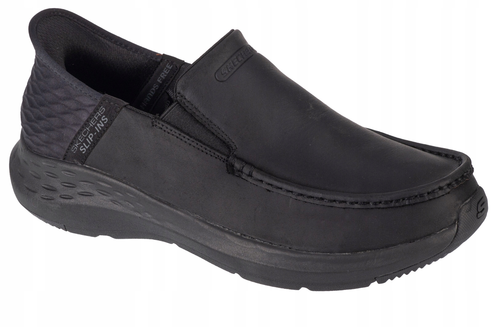 Skechers Slip-ins Parson Oswin [40] Pánské kožené polobotky, černá barva