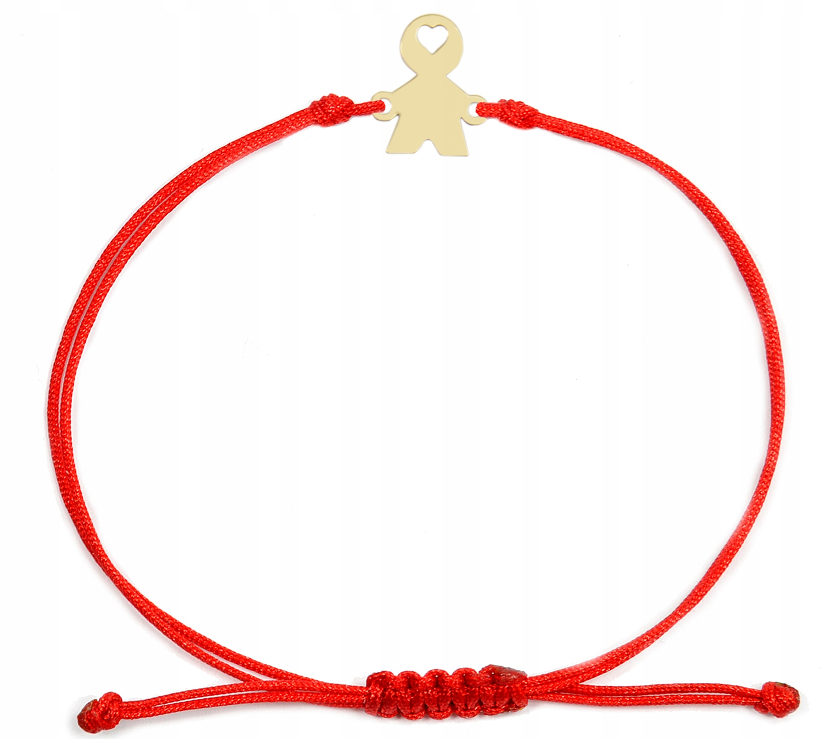 Zlatý náramek na provázku chlapec pr.585