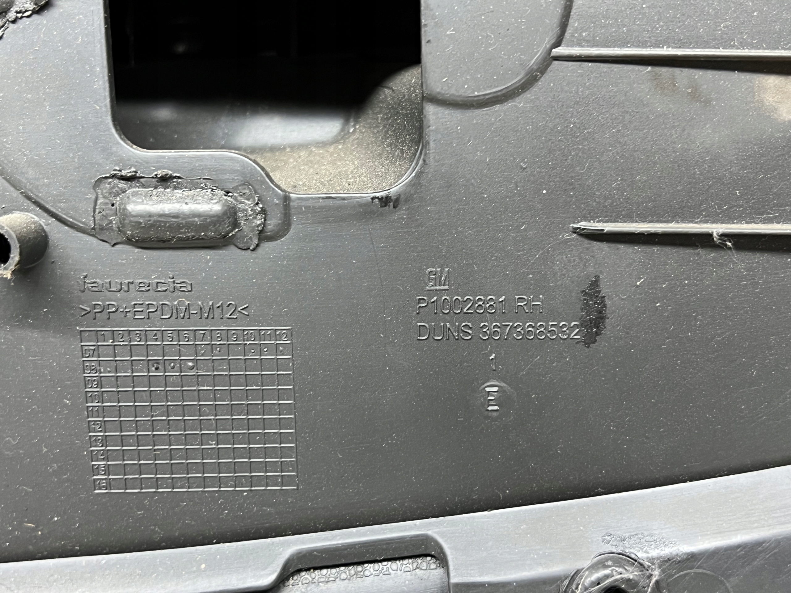 OPEL CORSA D side upholstery door right front 3D 13232891