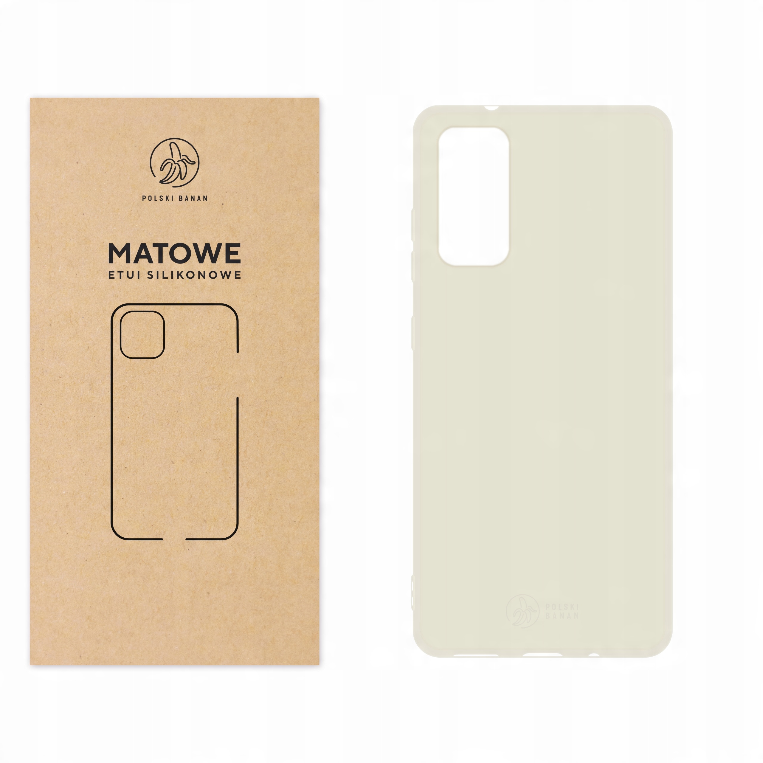 

Etui Matowe do Samsung S20 Fe kremowe