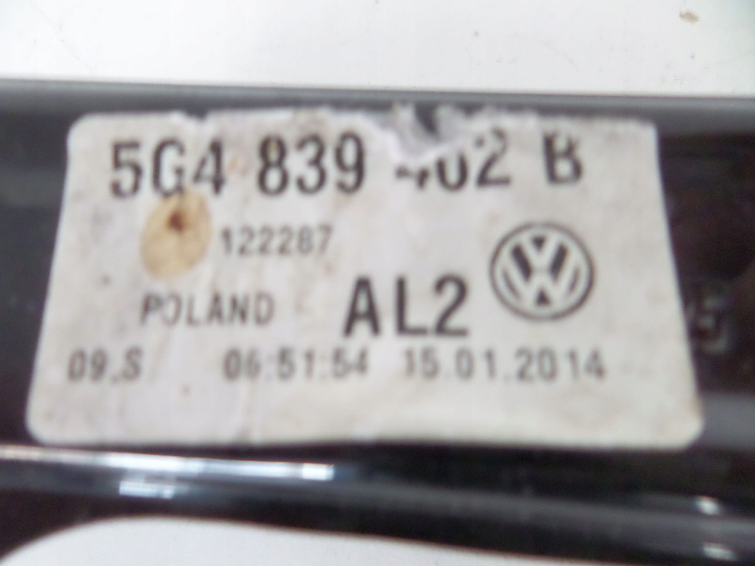 window regulator rear part right VW GOLF VII 12- HB