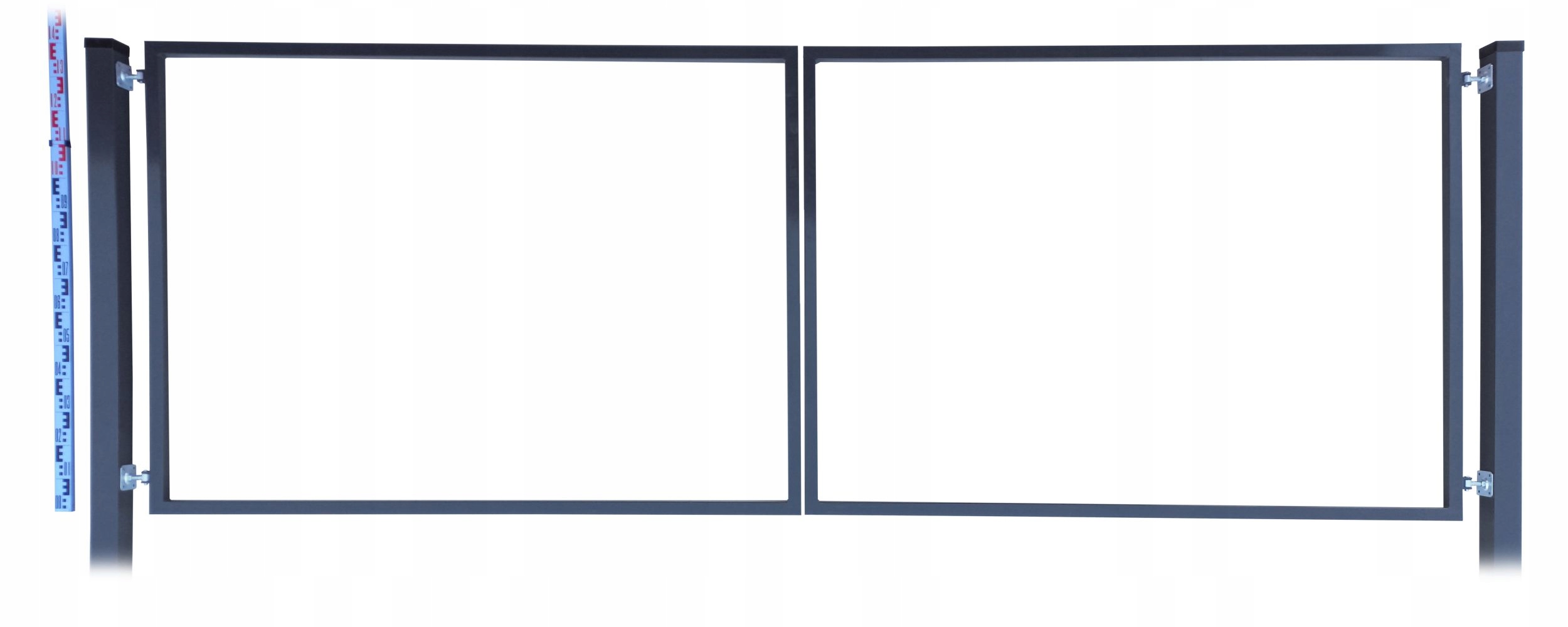 Brána Rama pro tyče a panely 140 Cm grafit RAL7016 Sloupky tyče