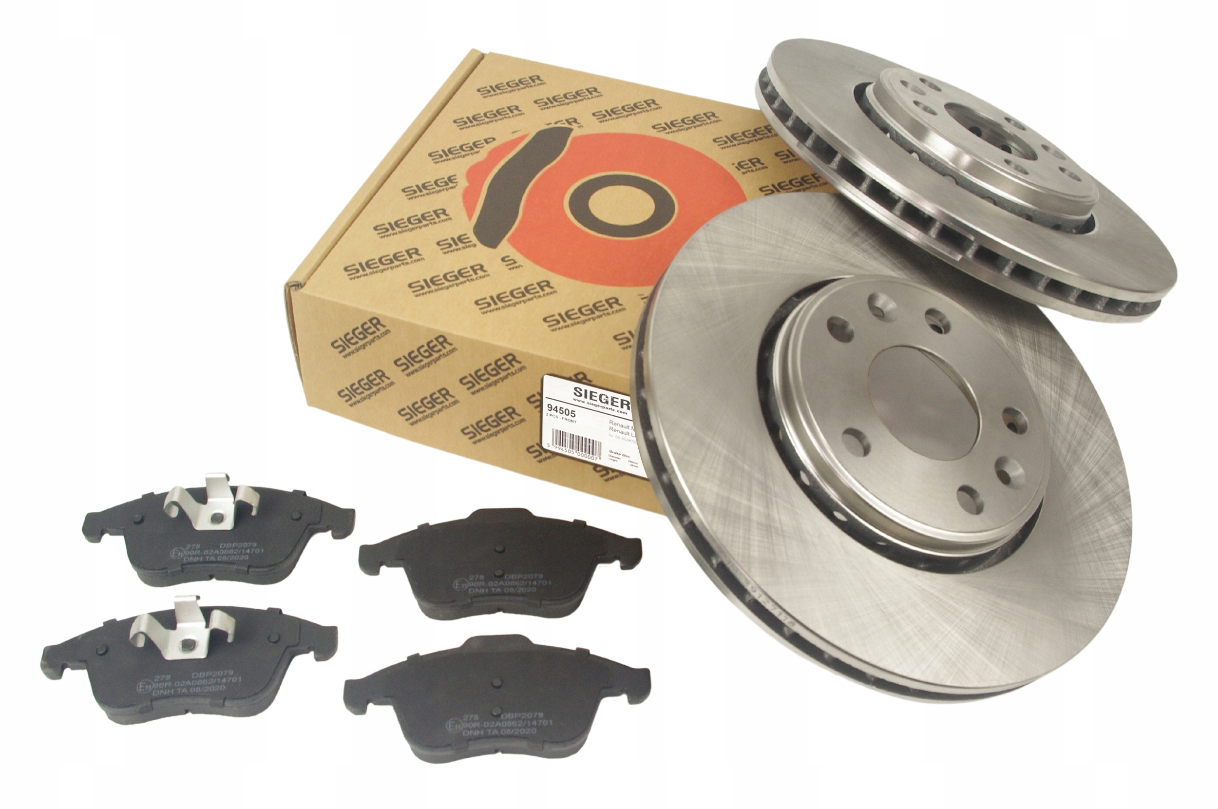 Диски 296мм колодки передні Renault Laguna III 3