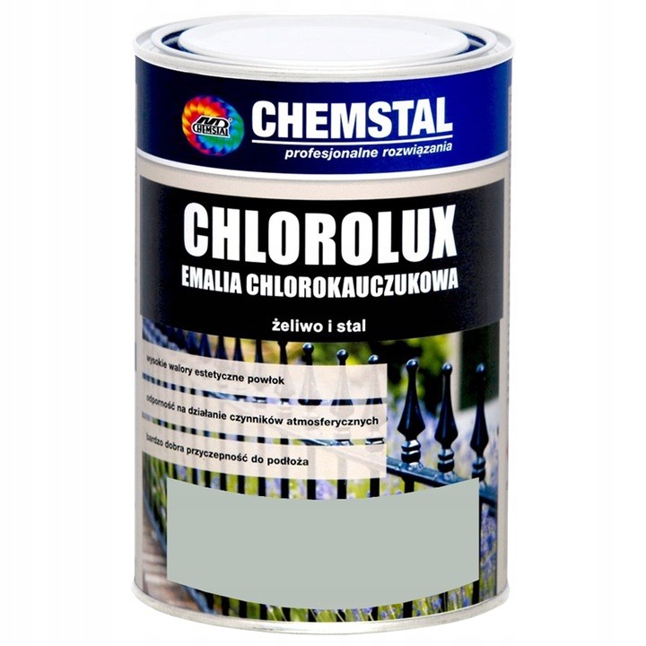 Emalia chlorokauczukowa CHLOROLUX 1L antracyt 7016