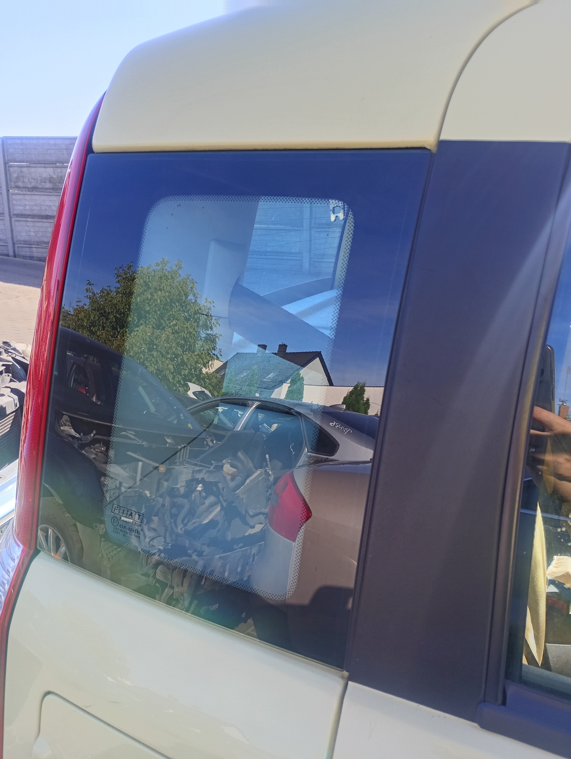 window side bodywork right rear rear part Fiat Panda 2 II 03-09