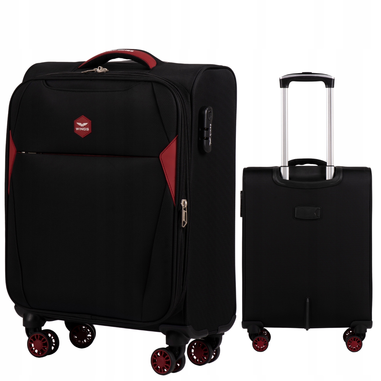Mała Miękka Walizka Kabinowa S Z Nylonu Poszerzana 42L Wings DPR01C