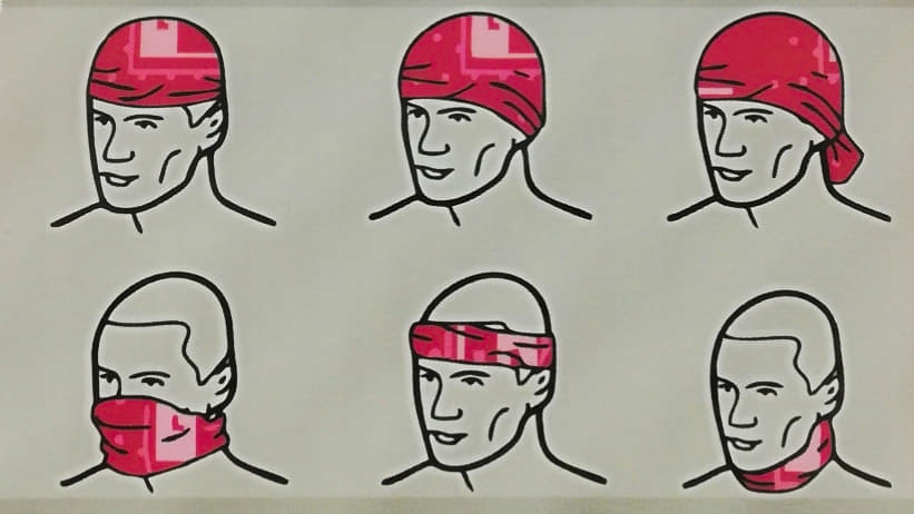 MASKA KOMIN KOMINIARKA CHUSTA BANDANA TWARZ GŁOWĘ Materiał dominujący mikrofaza