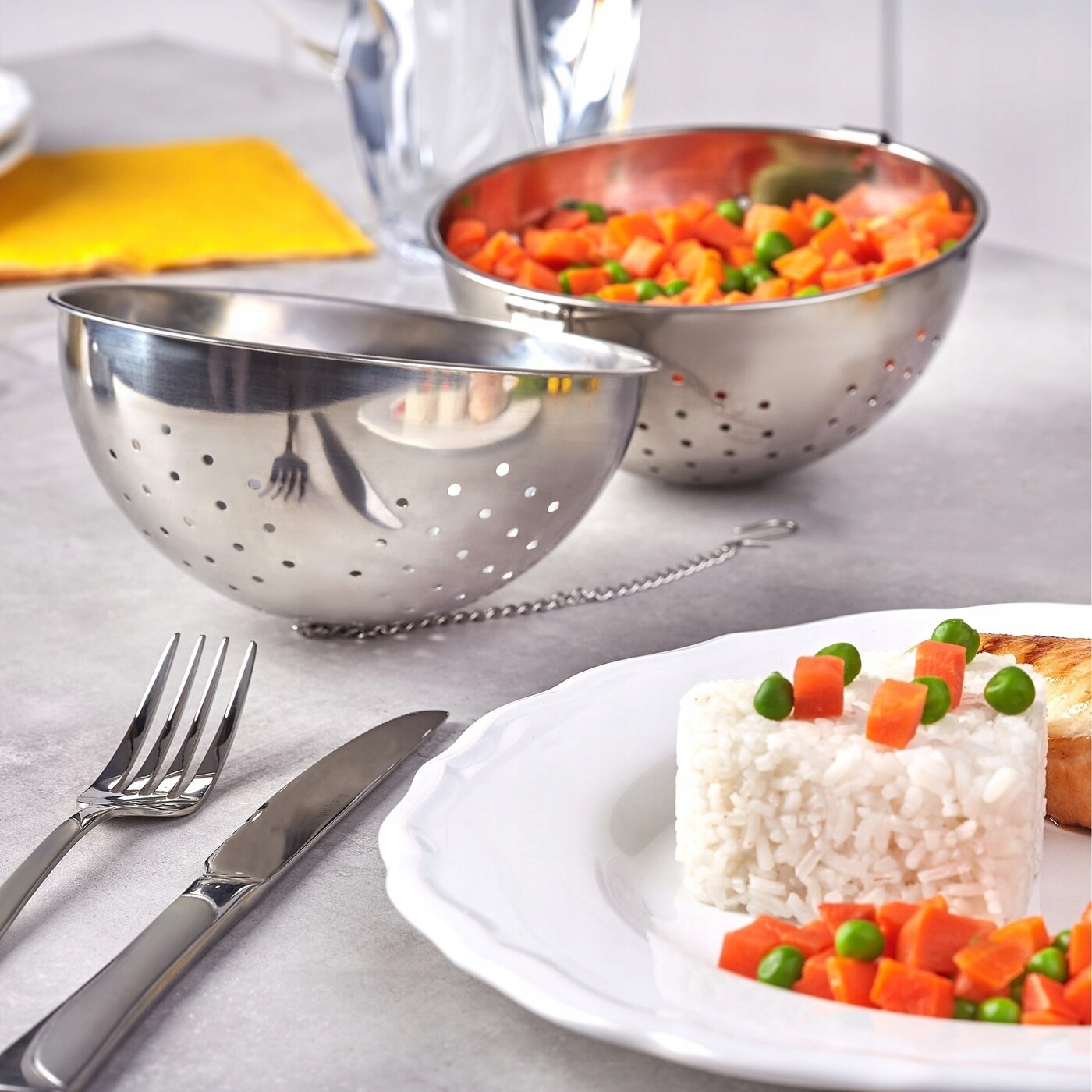 KULA DO GOTOWANIA RYŻU KASZ I WARZYW STAL Kolor srebrny