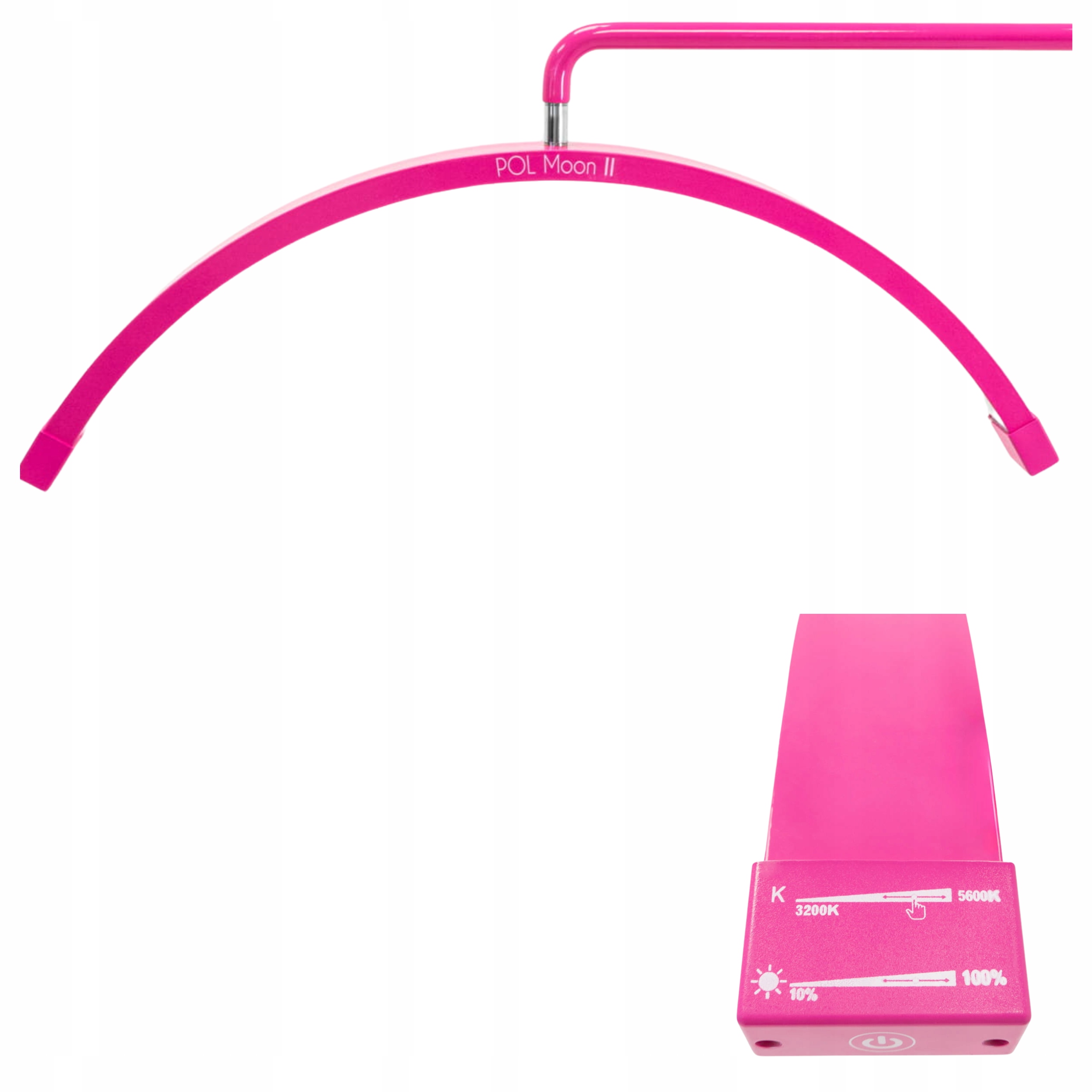 Kosmetická Led lampa pro prodlužování řas stojící výkonná 45W bez stínu Pink