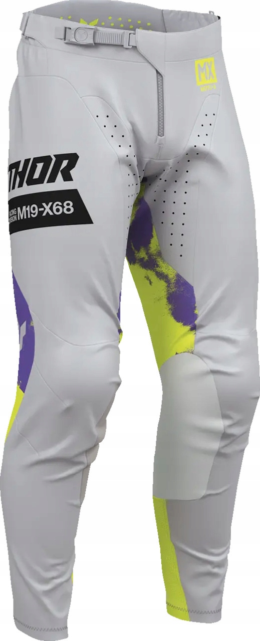 Nohavice Thor Launchmode Bleach gray/acid 42