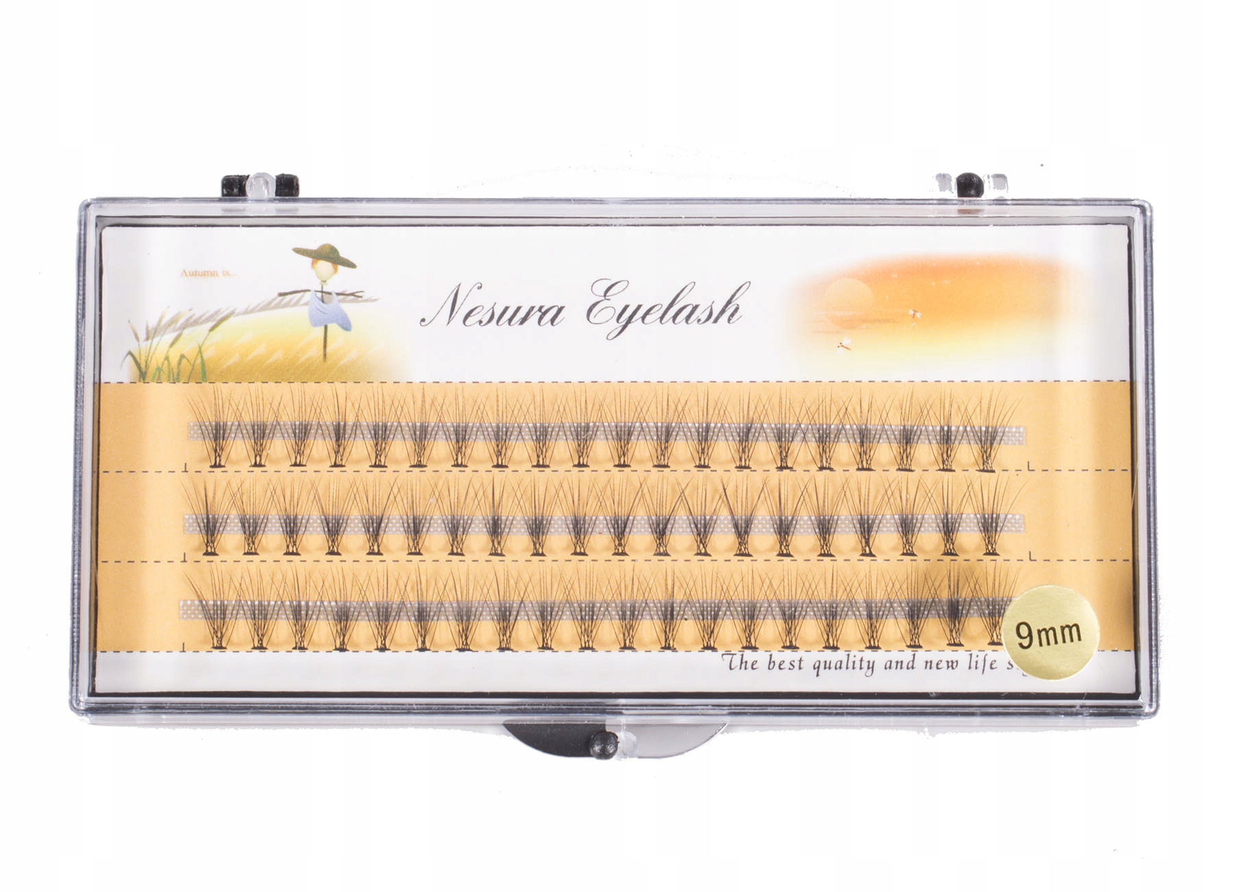

Rzęsy Nesura Eyelash Kępki Rzęs Jedwabne 9mm 60szt