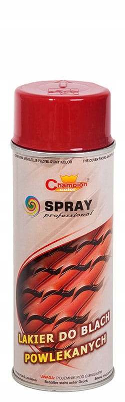 

Farba spray blach powlekanych 400ml czerwony 3011