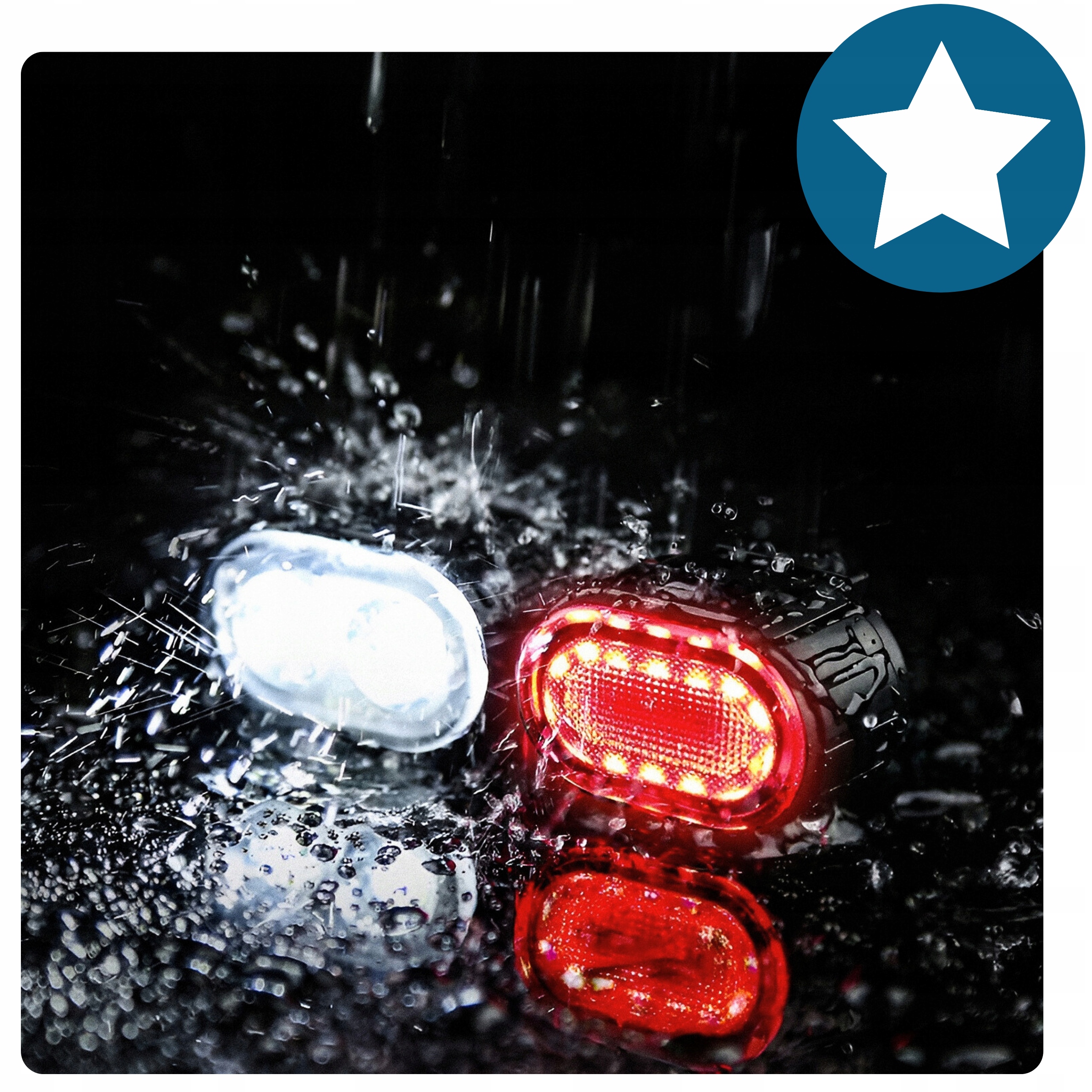 Lampka Rowerowa Przednia Tylna LED na Rower Kierownicę MOCNA USB Jasna Marka ZLARO