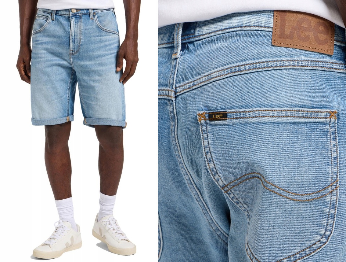Lee 5 kapes pánské krátké kraťasy džínové šortky džínové Harvin W38
