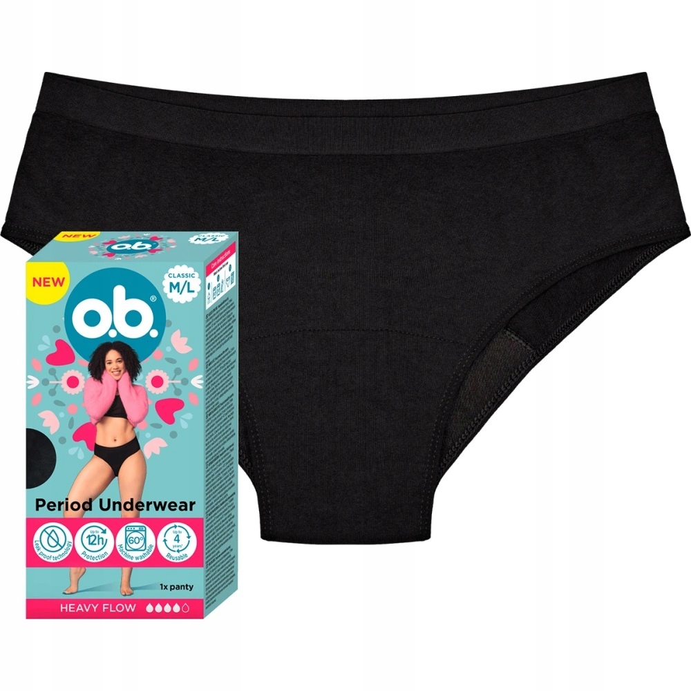 O.b. Classic majtki menstruacyjne na obfite miesiączki M/L 1szt.