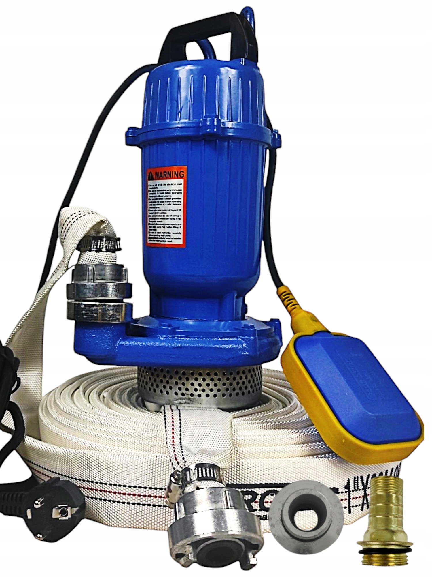 Pompa Do Wody Brudnej Czystej Ścieków Z Pływakiem Sito Sitko 2650W Wąż 20M