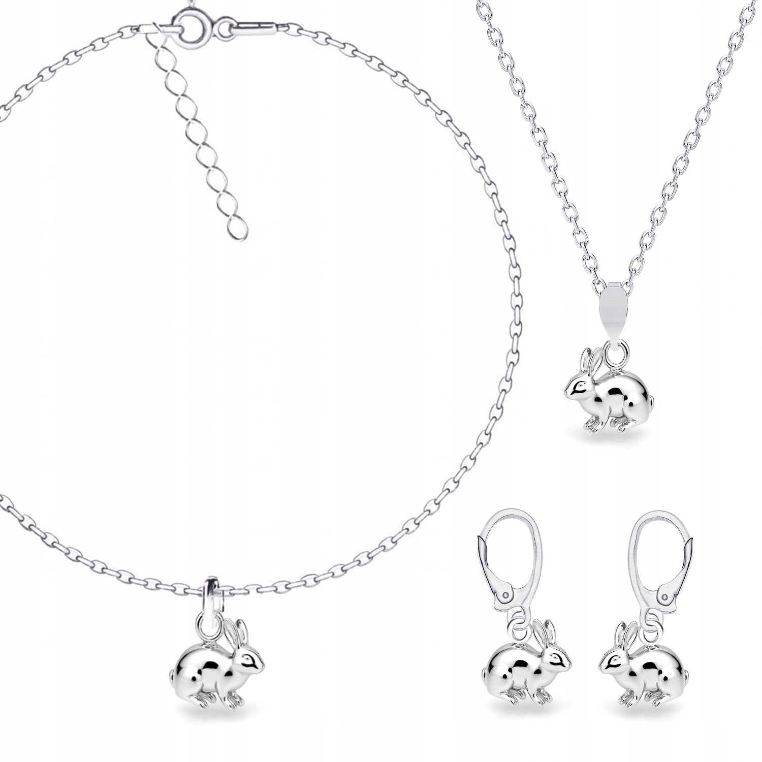 Králíček Králíček Králíčci Sada šperků ankr stříbro 925